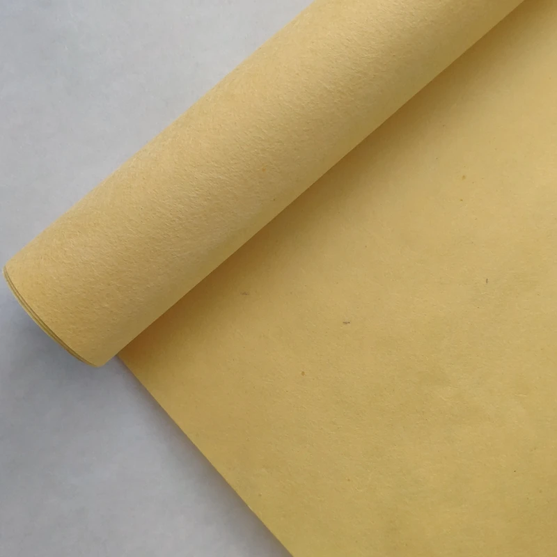 light yellow eco friendly super quality 40gsm machine made korean hanji mulberry rice wrapping paper