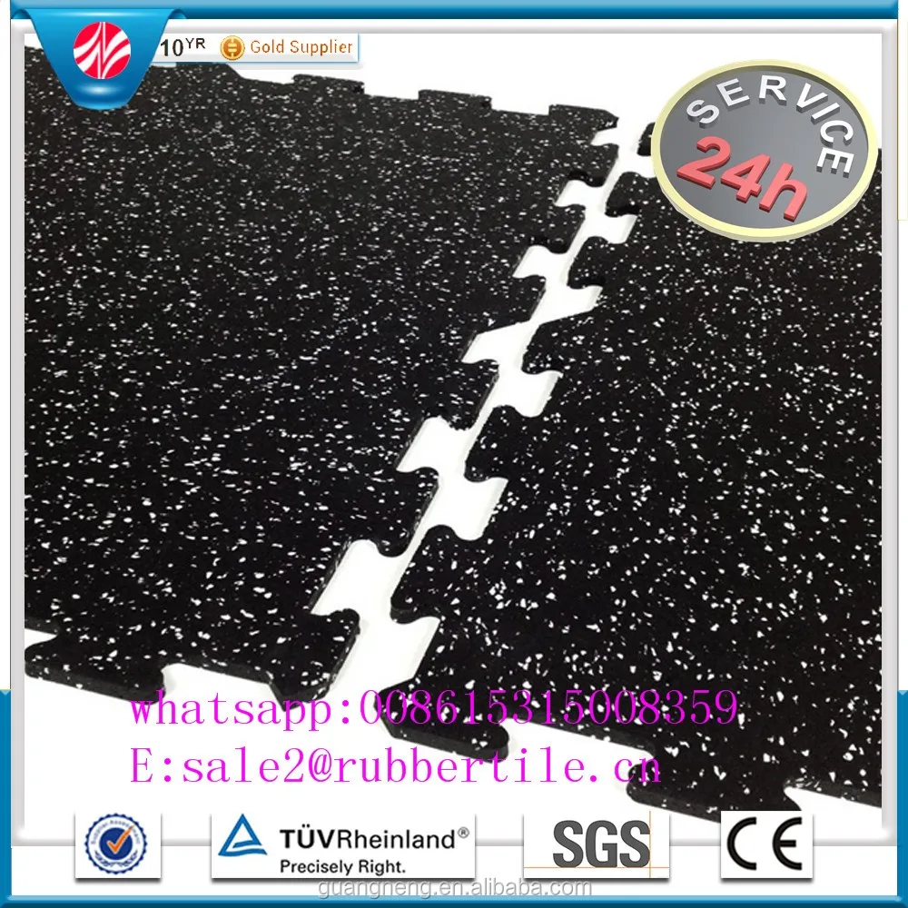 10 мм головоломка Блокировка тренажерный зал резиновый коврик и Кроссфит резиновая плитка и фитнес резиновый пол