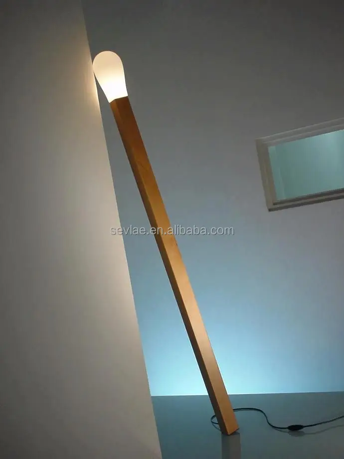 
High performance modern home decoration lighting wood indoor floor lamp 