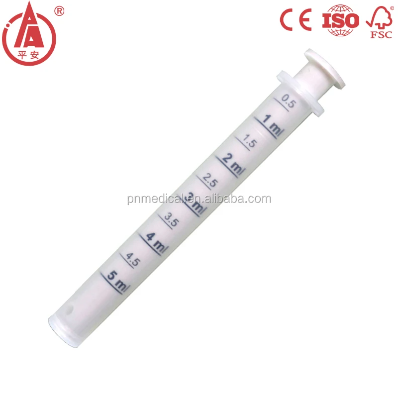 Reuseable Baby oral 5 ml dosing pipette with PP PE material