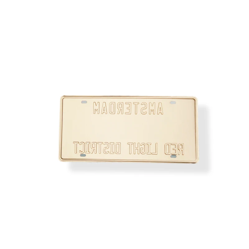 Factory wholesale custom product is personalized souvenir car decorative metal aluminum sign number license plate