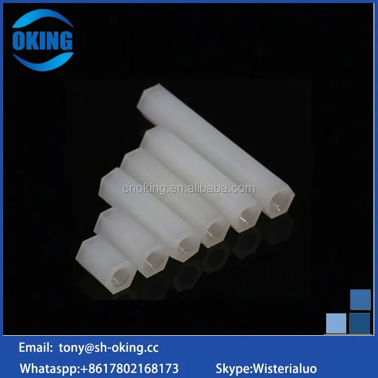 Plastic nylon pcb standoff with hex
