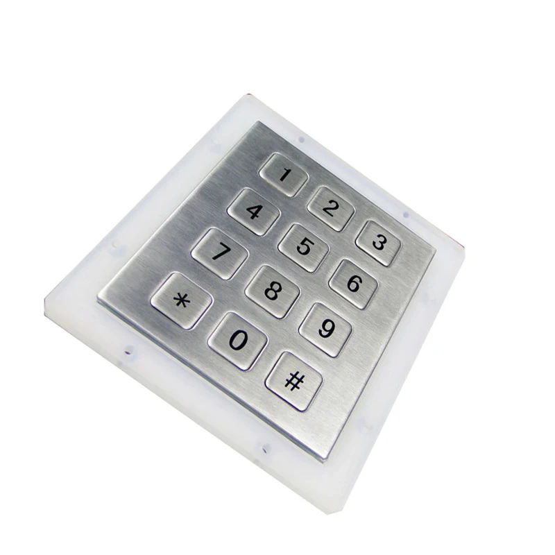 Panel mount numeric rugged 12 key keypad