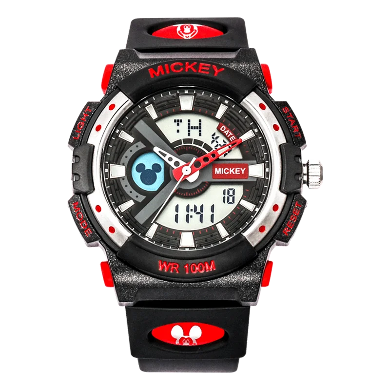 BAIDI Original Brand Disney Digital Watch For Children Luminous Dial Life Waterproof Multi-function Electronic Watch For Boys