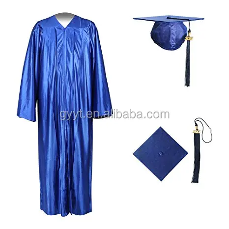 unisex graduation disposable cap and gown academic regalia school uniform