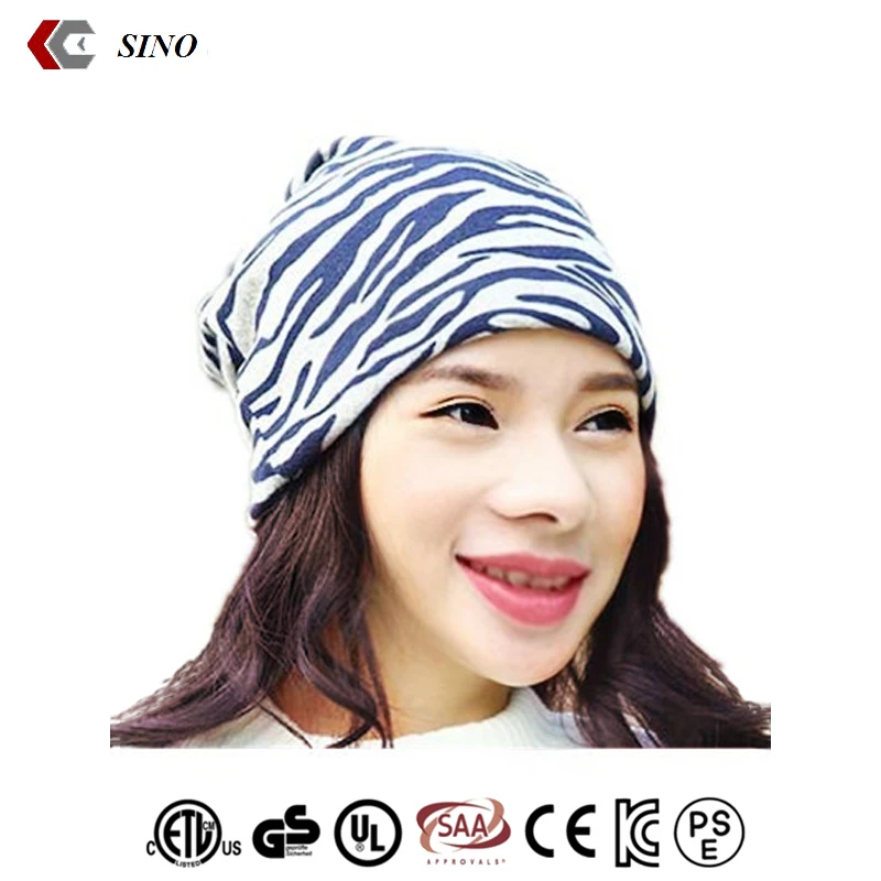 Simple unisex Cotton crochet hat cap with net Elastic handmade knitted hat Netted hair headband beanie muslim kufi hat
