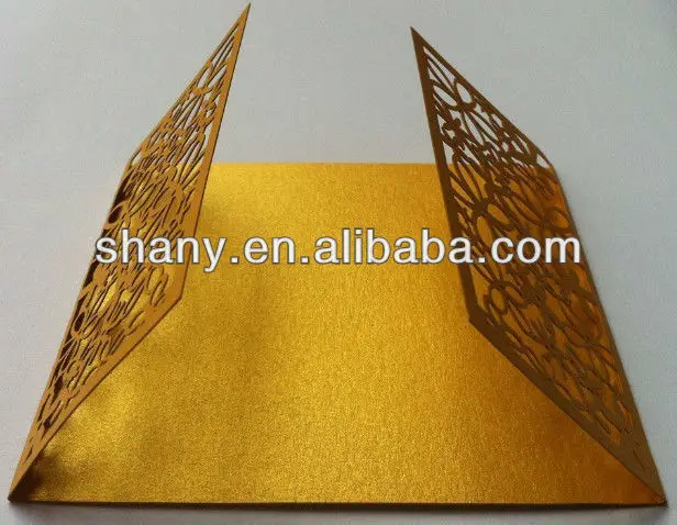 
Hot sale laser cut wedding invitation card 