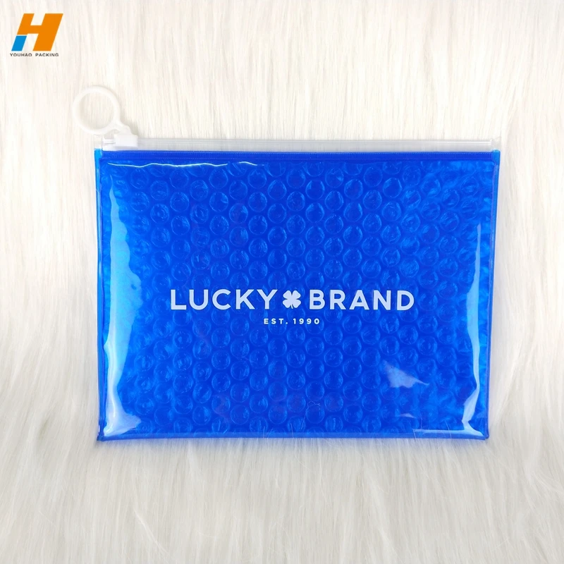 
2021 year hotest clear ziplock bubble bag, bubble pouch with zipper for cosmetic, jewelry 