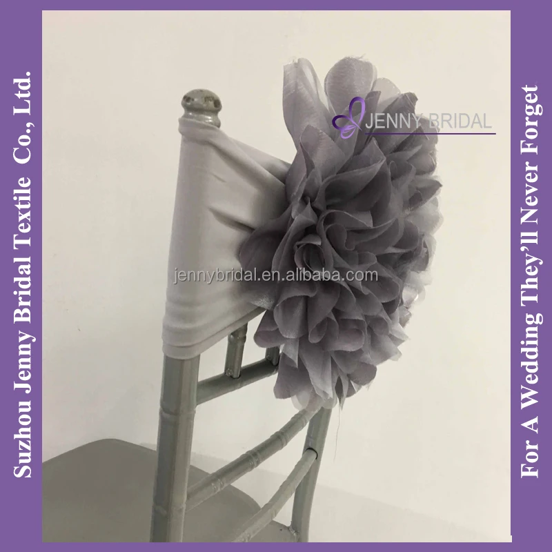 C418D organza taffeta fabric flower buy chair covers spandex