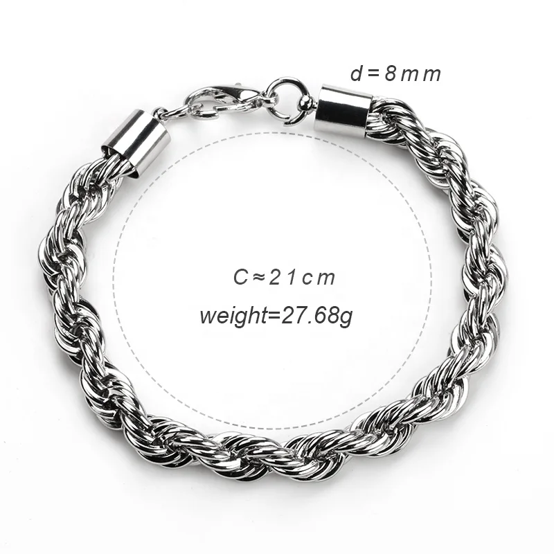 Hand-Forged Braided Pure Iron Bracelet