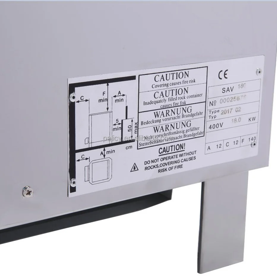 SAV portable stainless steel 21KW external sauna heater for dry steam sauna rooms
