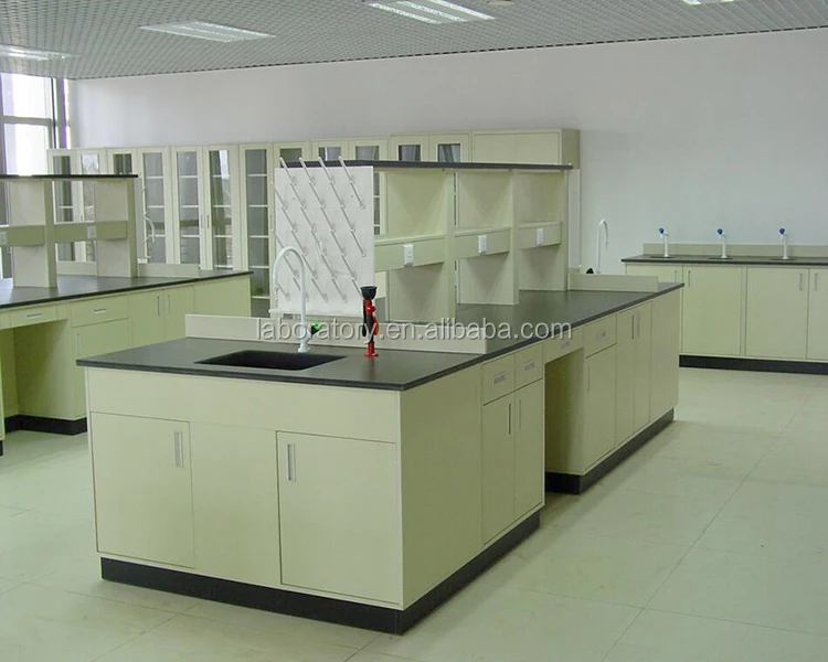 Полипропиленовый лабораторный стол с полипропиленовыми раковинами