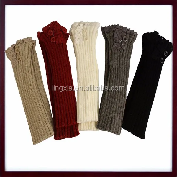 
Fashion Knitting Lace Arm Warmers, Women Winter Cable Knit Arm Warmers, Ladies Arm Warmers Fingerless Long Gloves Mittens 