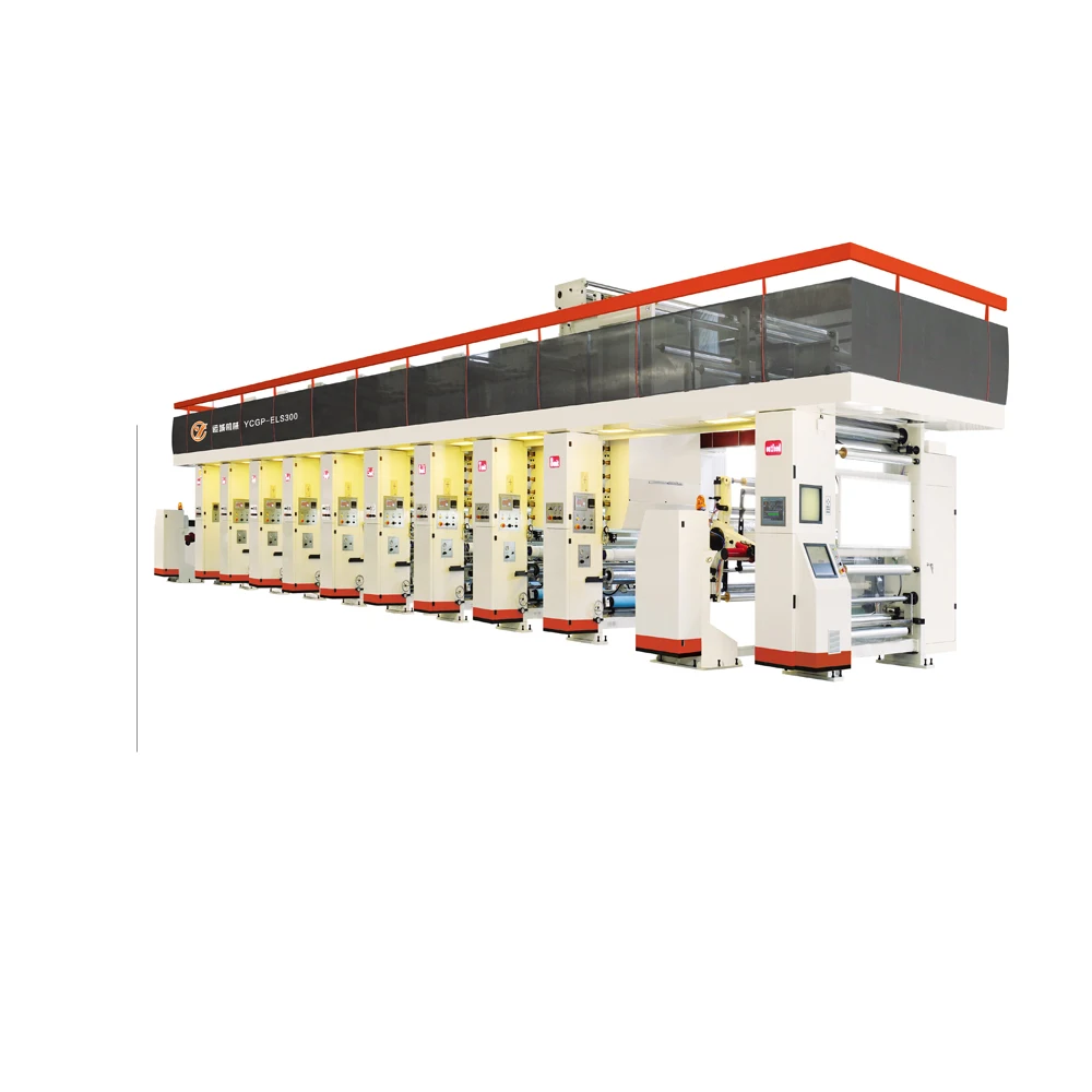 2019 newest model rotogravure printing machine, Electrical rotogravure printing machine 6 color printing machine
