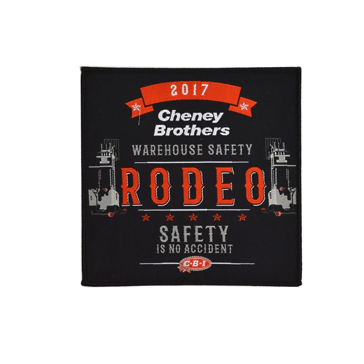 
Custom Logo Heat Cut End Folded Fabric Woven Damask Collar Labels Maker for T-Shirt 