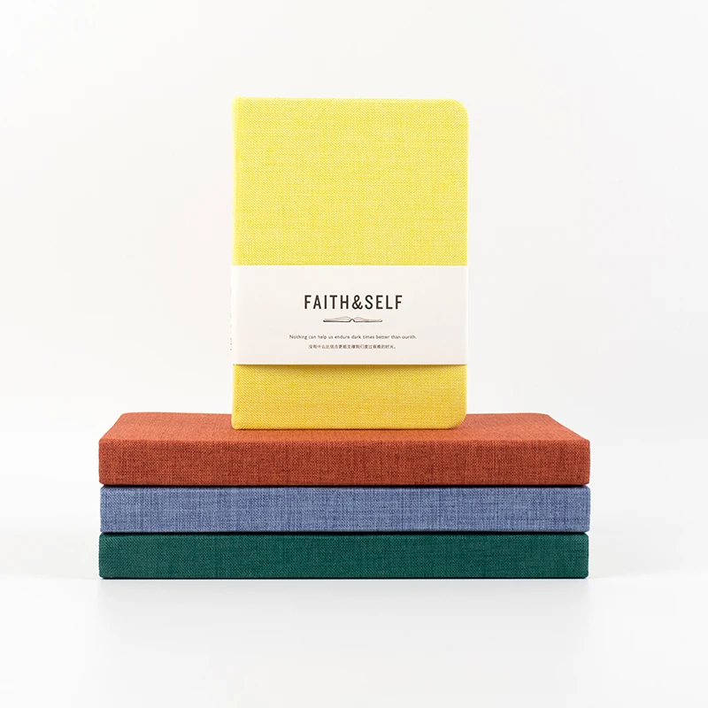 
notebook fabric hardcover A5 ruled writing pad daily planner journal diary 