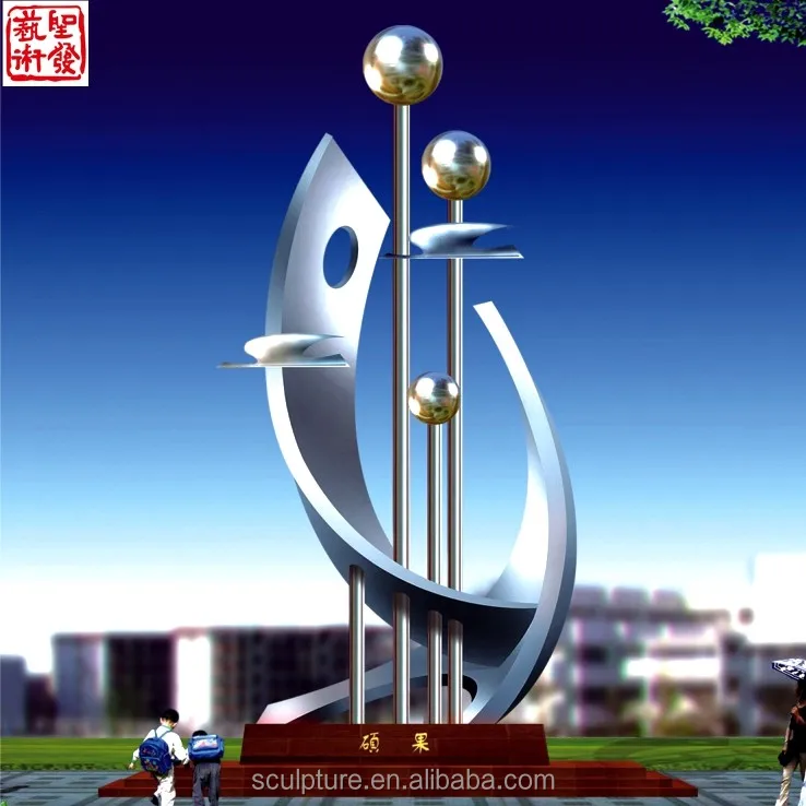 
mainstream kinetic sculpture stainless steel outdoor sculpture 
