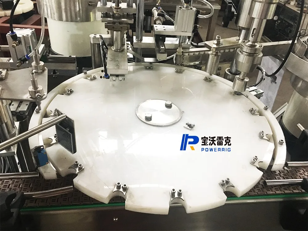 High viscosity small UV gel glue cosmetic nail polish remover glass bottle filling capping machine