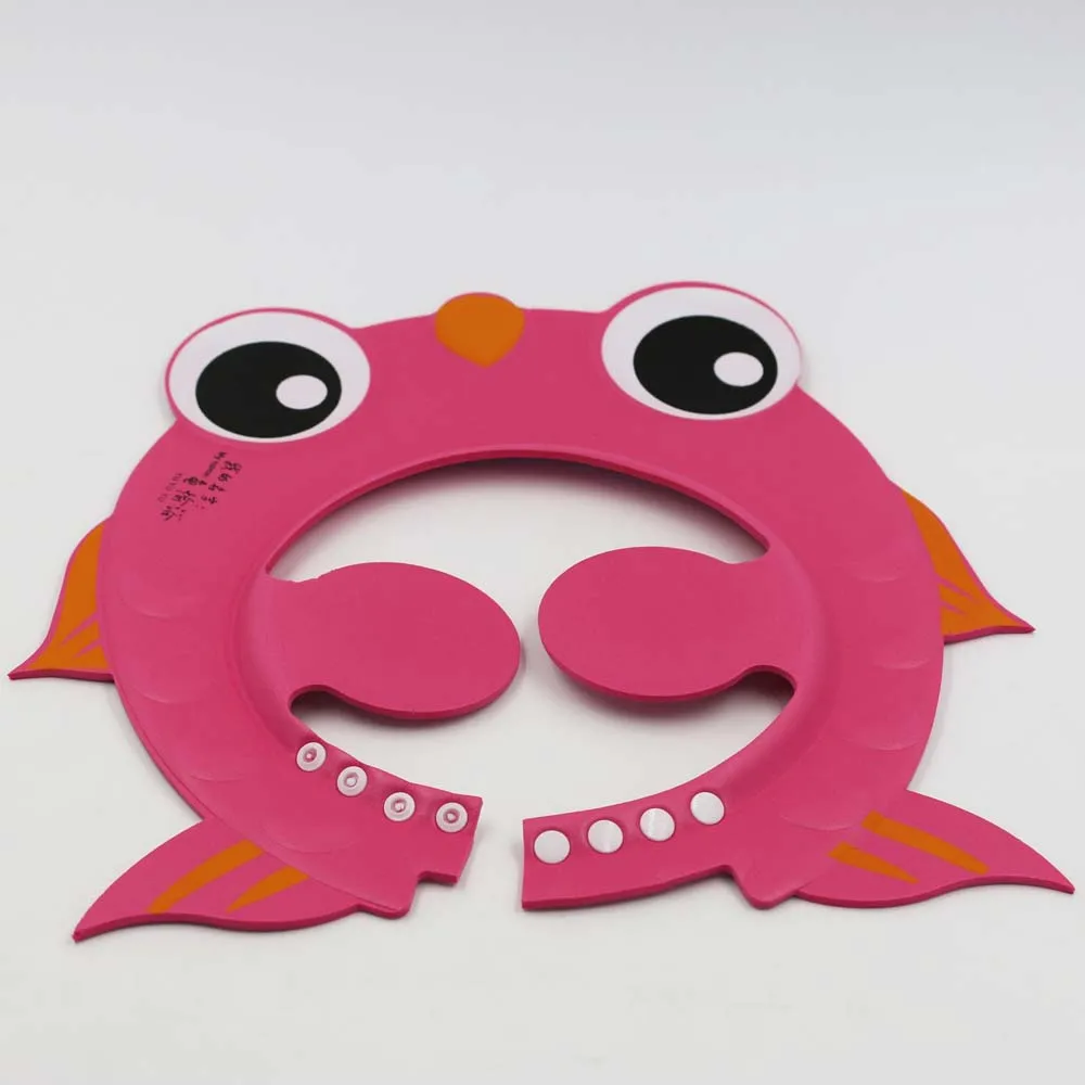 Шапочка для детского шампуня из ЭВА с мультяшным дизайном, шапочка для душа с котом и защитой ушей