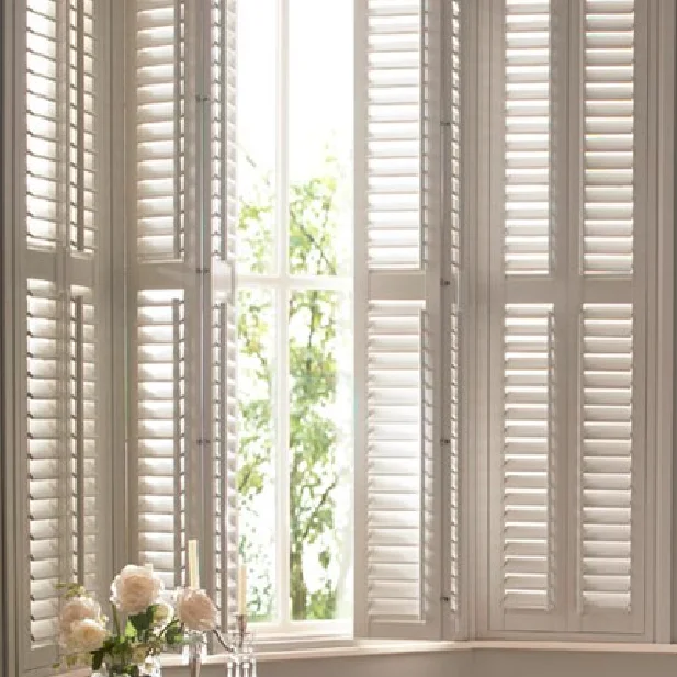 Basswood Plantation shutter Tier to Tier/Cafe/Full height/Odd shapes Guangzhou Factory