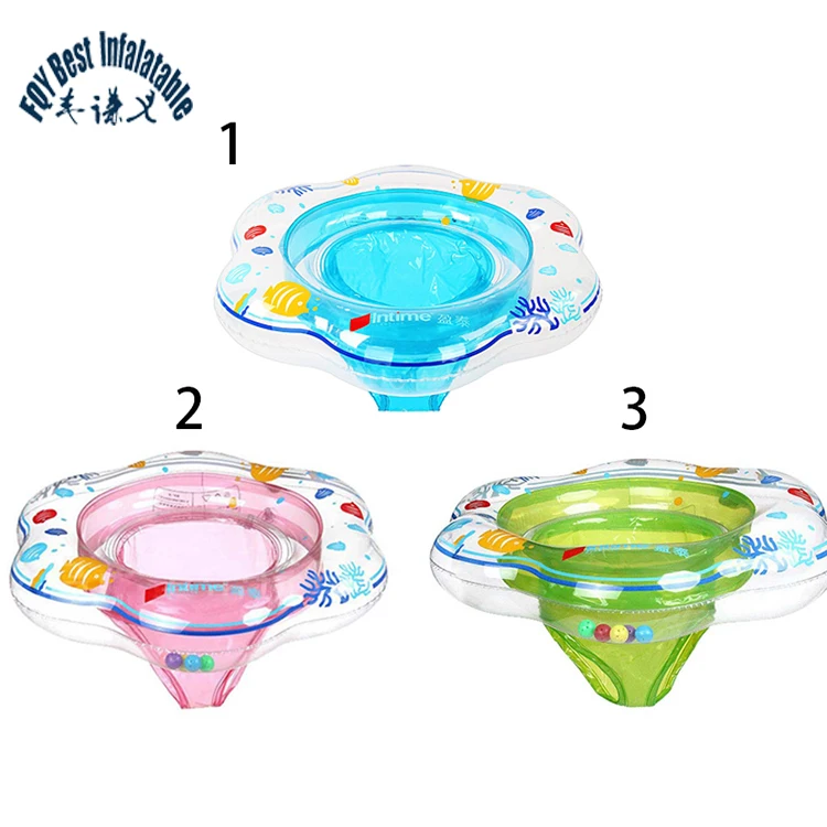 PVC water safety inflatable swimming pool baby floating ring customised star Swan collar sunshade small seat kids toddler float