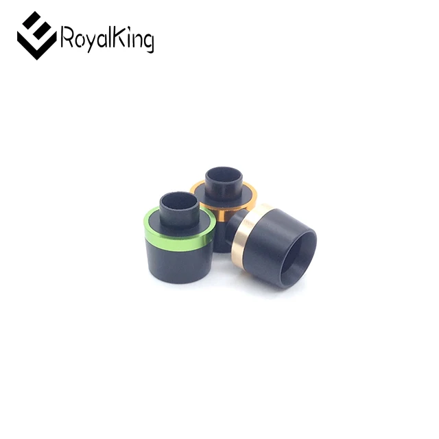 
510 resin DripTips Vape Mouthpiece with colored mental rings for E Cigarette RDA Atomizer tank 