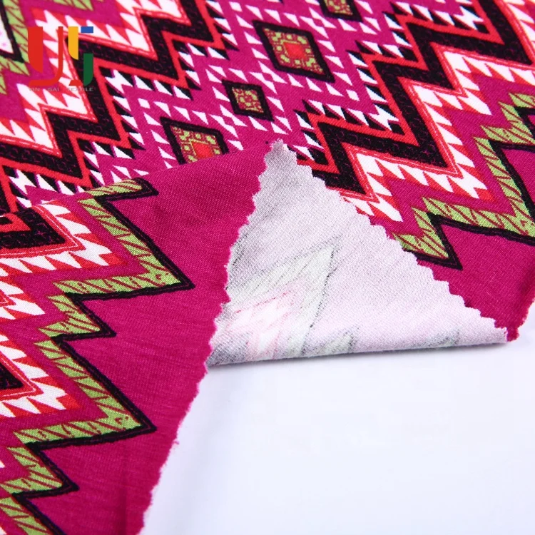 
Colorful rayon spandex single jersey liberty digital Mexican print fabric guangzhou 