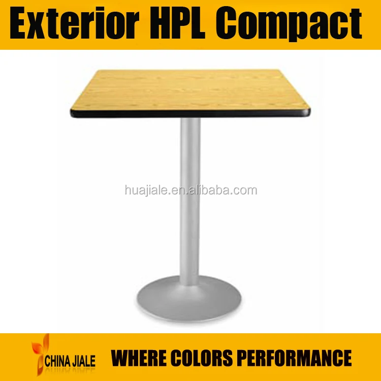 weatherproof 10mm 12mm exterior hpl table top for outdoor leisure furniture