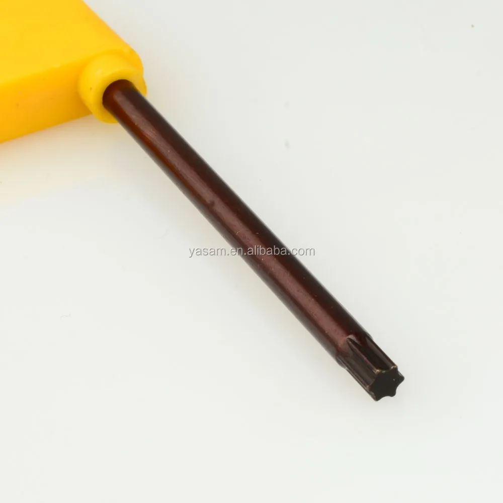T7 T8 T10 T9 T15 T20 T25 yellow colour FLAG TYPE Torx wrench for cutting tools