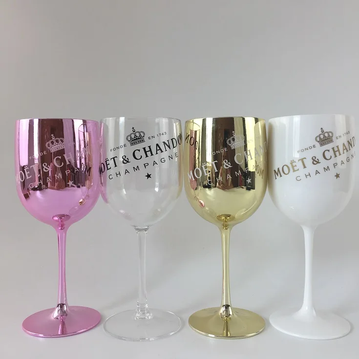 Branded Pink Rose Champagne Glass Goblet For Bar Clubs Party