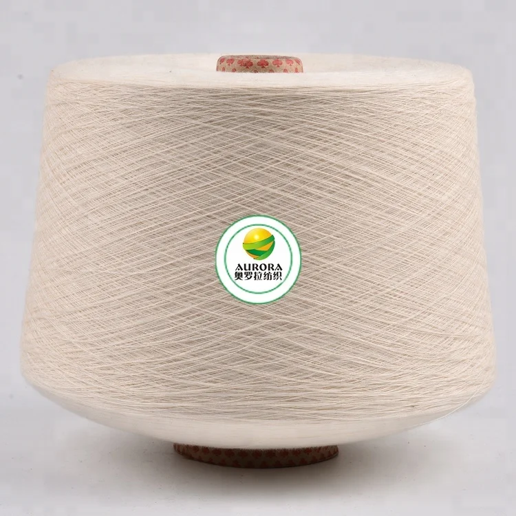 
New style polyester blended colour dyed yarn recycled cotton fabric yarn for weaving 