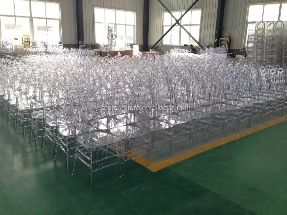 Qingdao Eventfur Wholesale cheap transparent polycarbonate stacking clear acrylic chair