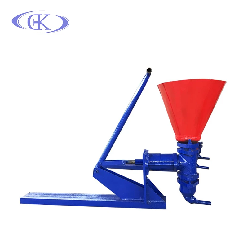 Operate hopper manual cement grouting pump