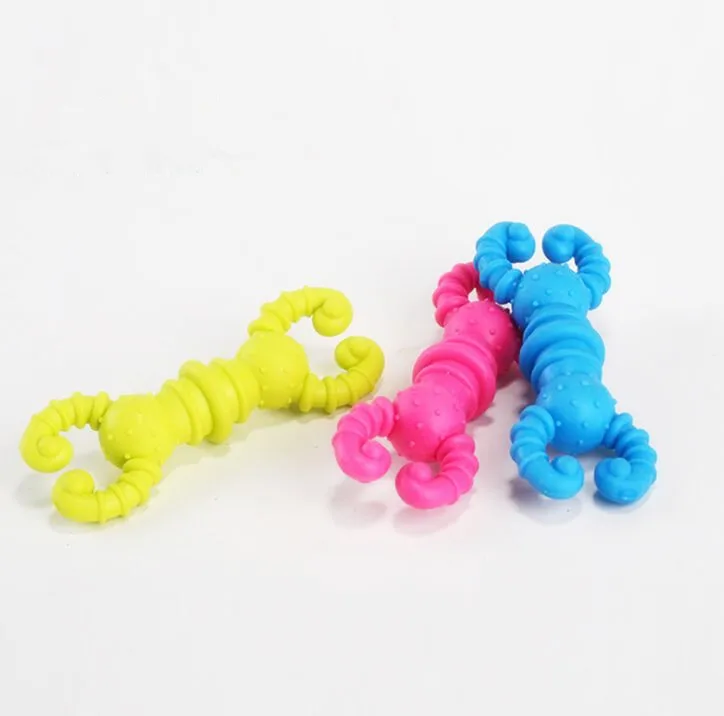 
Pet products shrimp pet chew toy hard rubber dog interactive toy for aggressive chewers 