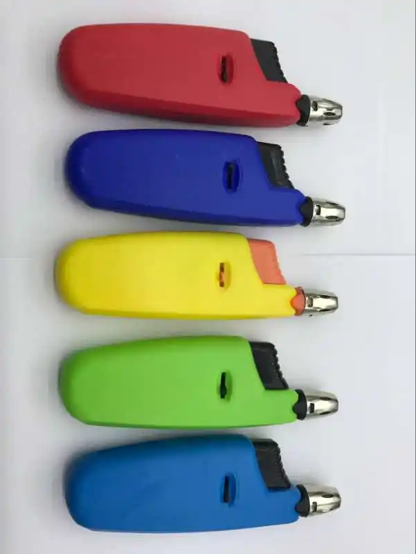 2019 Best selling BBQ Lighters Cheapest Flexible Gun Kitchen Lighter for Wholesale with Print and Sticker
