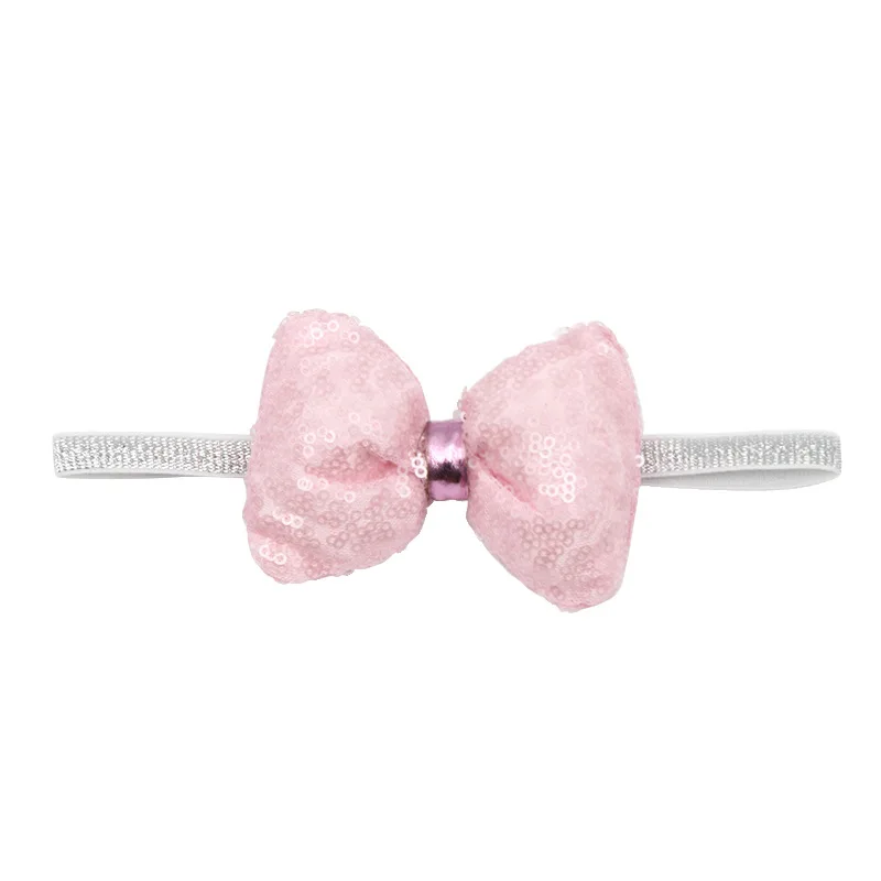 
Baby headband hair accessories Bow Glitter Headband Elastic Hair Accessories 