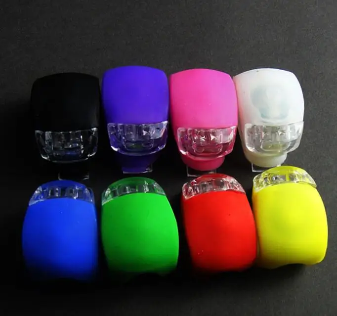 Оптовая продажа с фабрики велосипедные аксессуары силиконовый резиновый светодиодный фонарь для велосипеда передний и задний стробоскоп предупреждающий колеса велосипедный спицевой