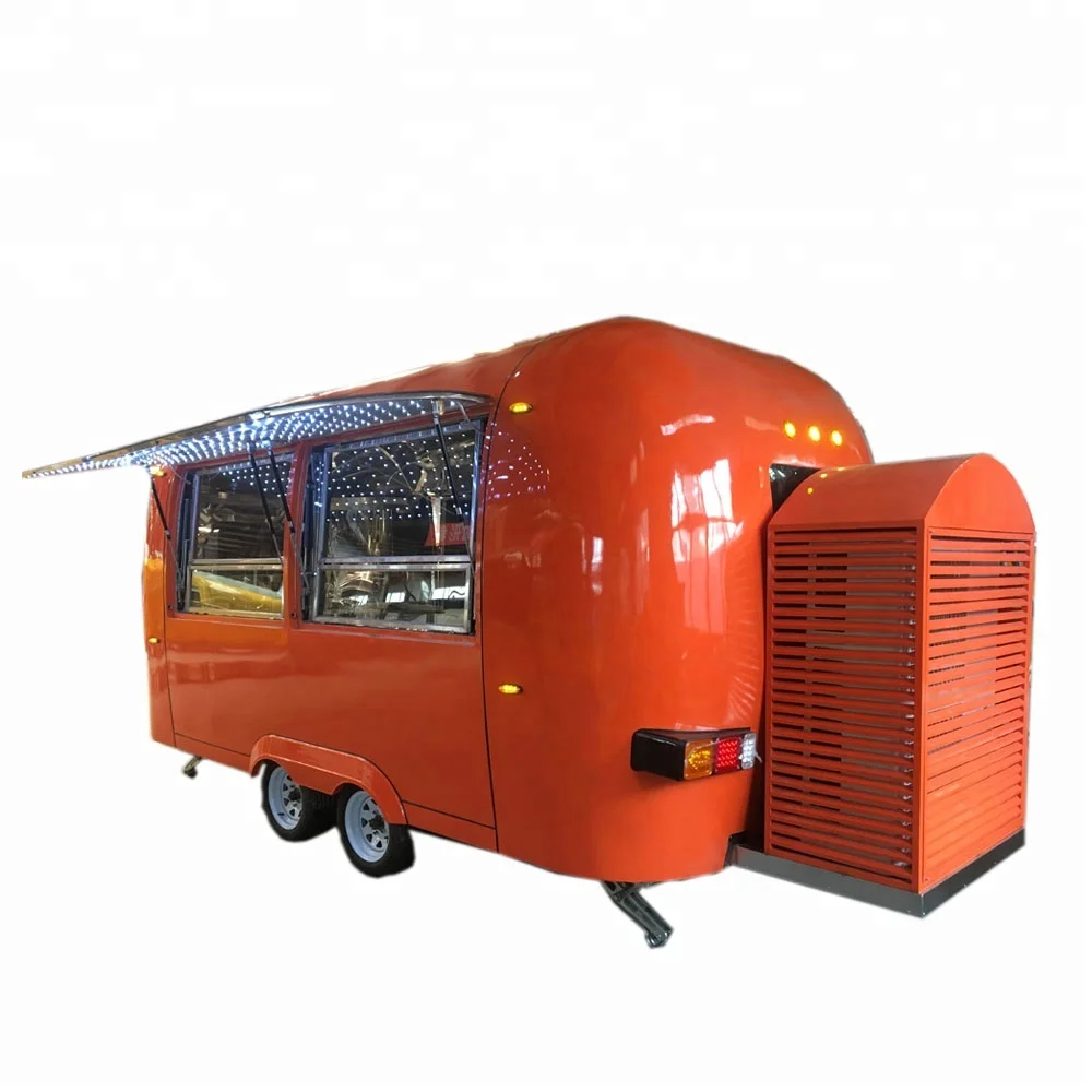 
China manufacturer food trailer mobile food truck crepe carts/fast food vending truck/hot dog trailers for sale 