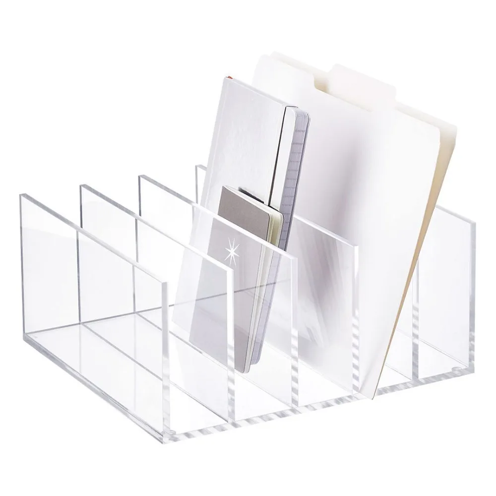 
5-Section Acrylic Collator, Acrylic File Letter Sorter 