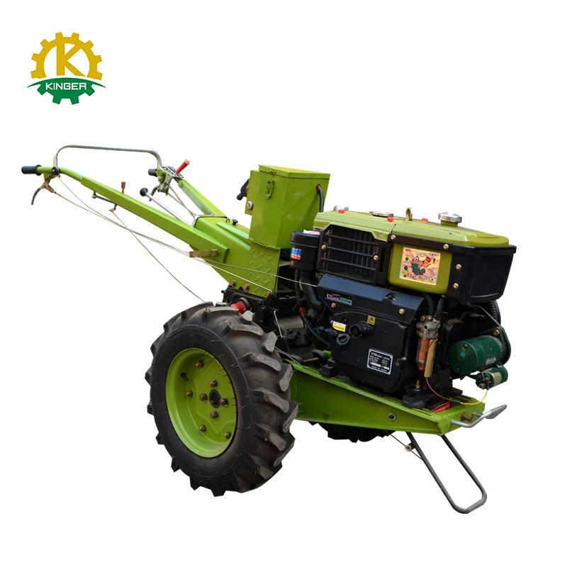 Reliable quality 12hp  mini farm walking tractor implements