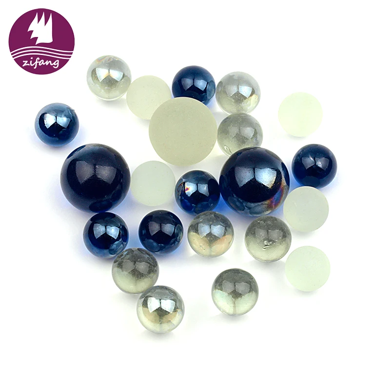 High quality colored solid glass marbles with customized packing