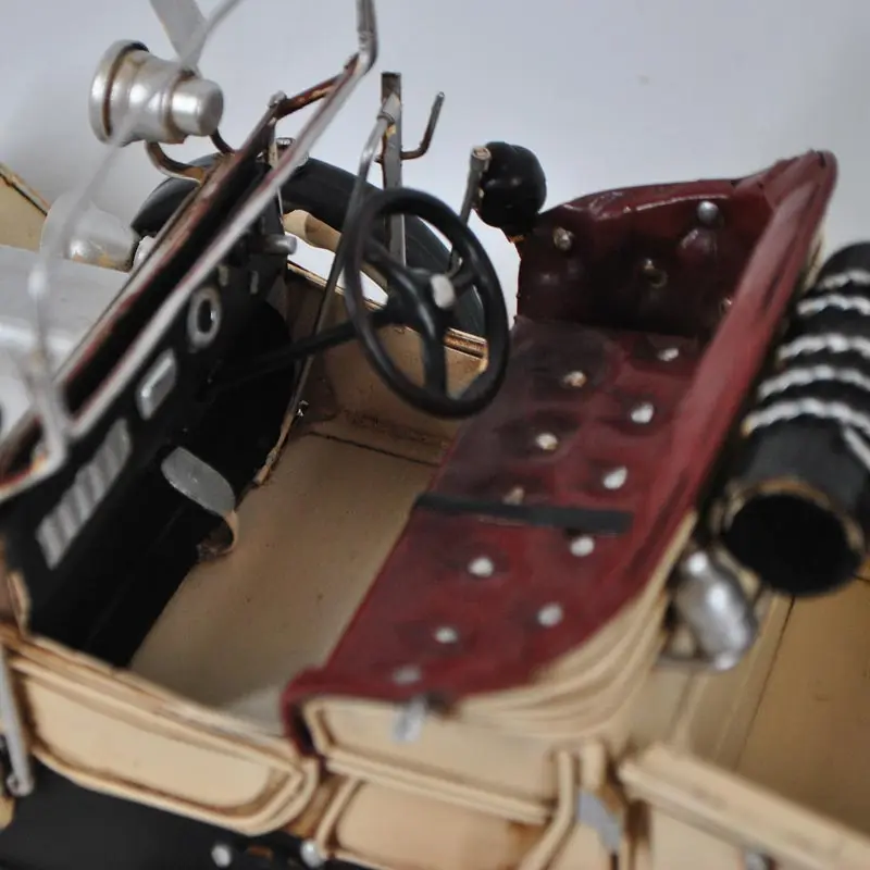 handmade metal vintage car model home decoration