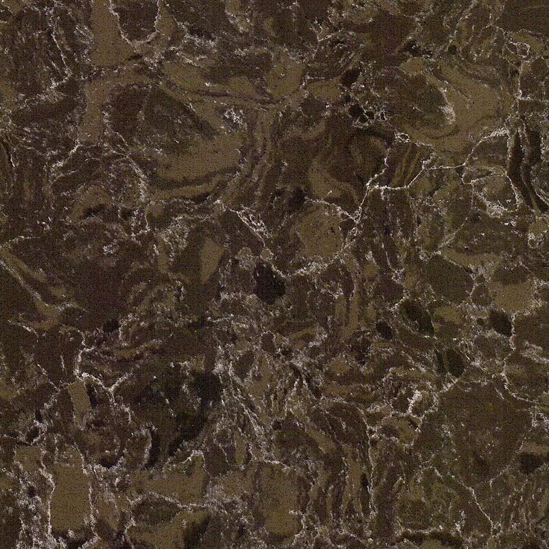 
Fake stone dark brown quartz slab for sale 