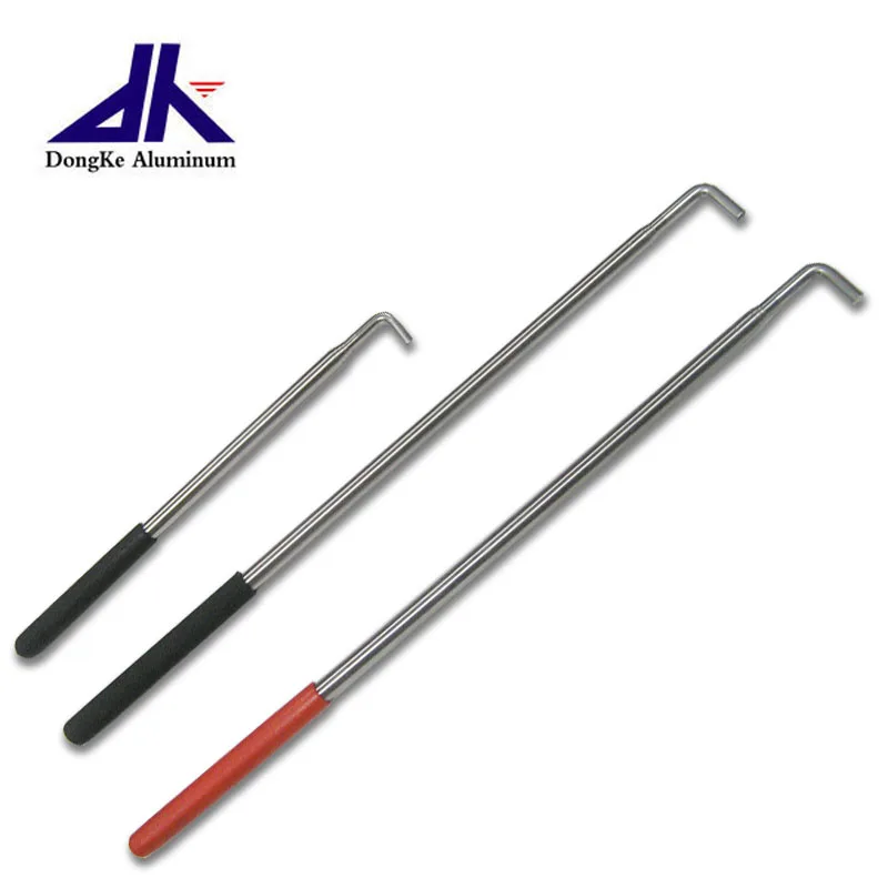 stainless steel telescopic snake hook with grip handle