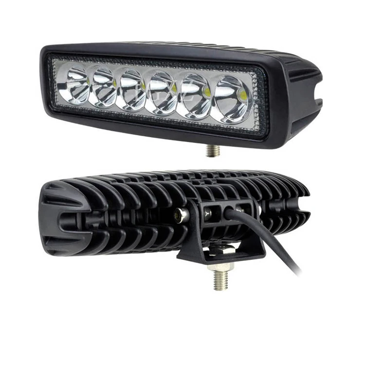Factory direct super narrow 18w led light bar 6 inch for auto