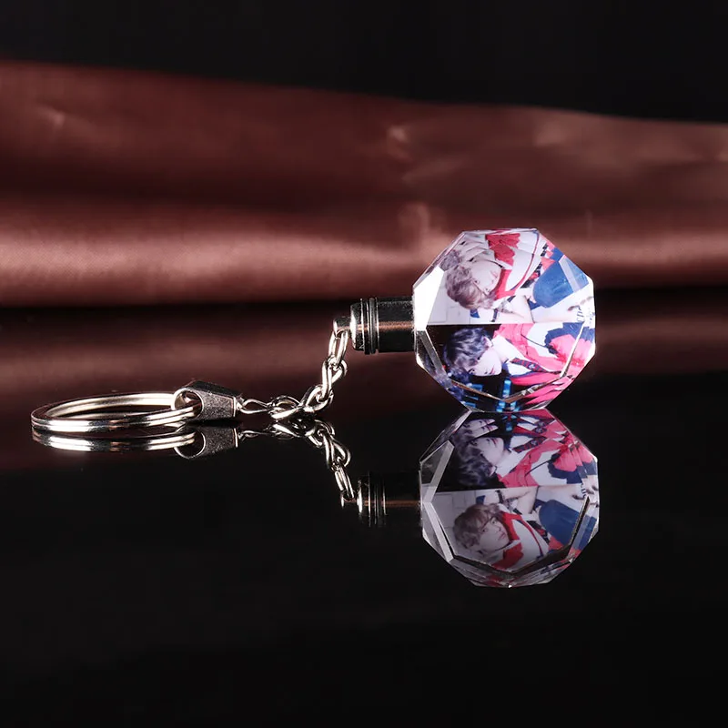 
Promotional Gift Crystal Led Keychain For Giveaways 