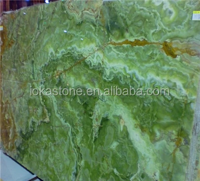 
light green onyx translucent marble slab 