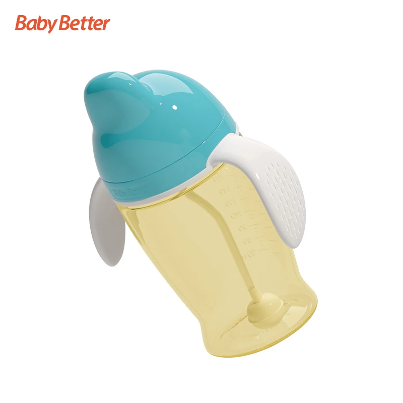 
Baosheng Best Selling Products Anti Germ eco-friendly BPA Free Children kids water bottle trainer Sippy 360 Baby Cup 