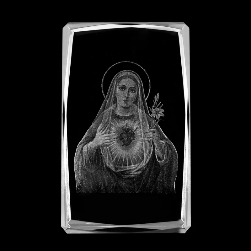 Best quality K9 glass custom logo 3d laser engraved crystal cube