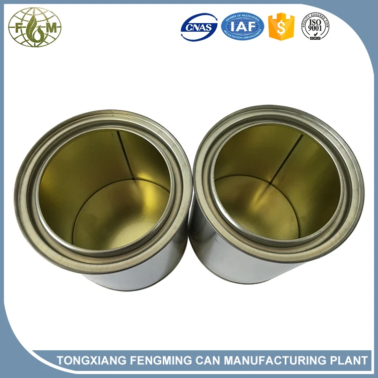 metal tin/tinplate packaging can for ink / paint / solvent / thinner